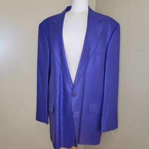 Vintage Oscar De La Renta Designer Suit Blazer Jacket. Size 48L. 100% Silk.